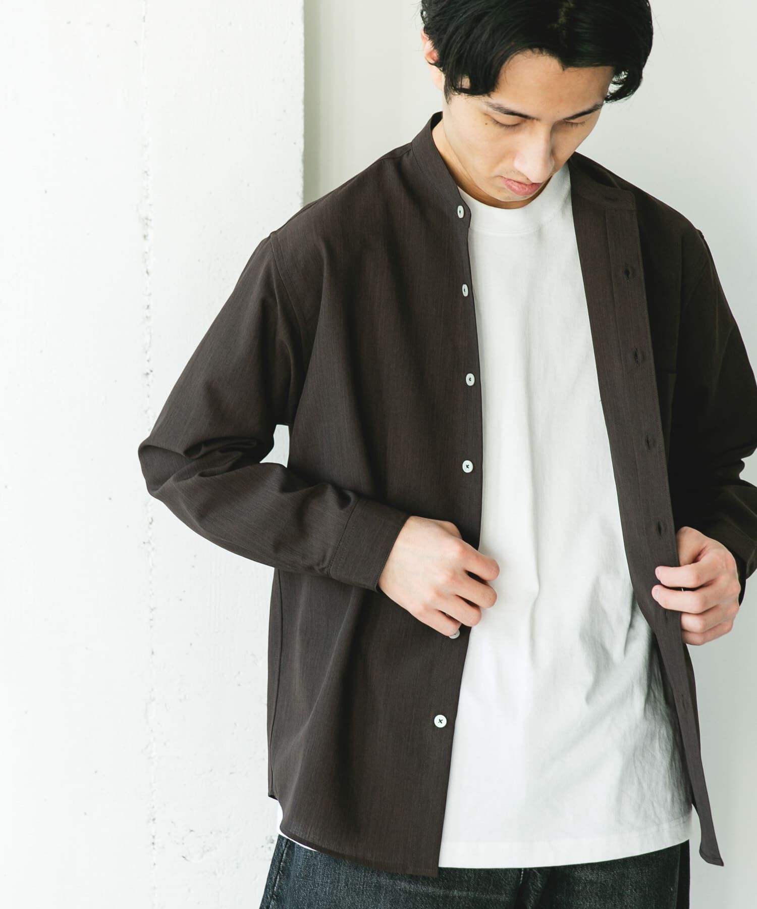 URBAN RESEARCH DOORS「『XLｻｲｽﾞ/WEB限定』『吸水速乾』ｾｵｱﾙﾌｧﾊﾞﾝﾄﾞｶﾗｰﾛﾝｸ 」|シャツ・ブラウス|