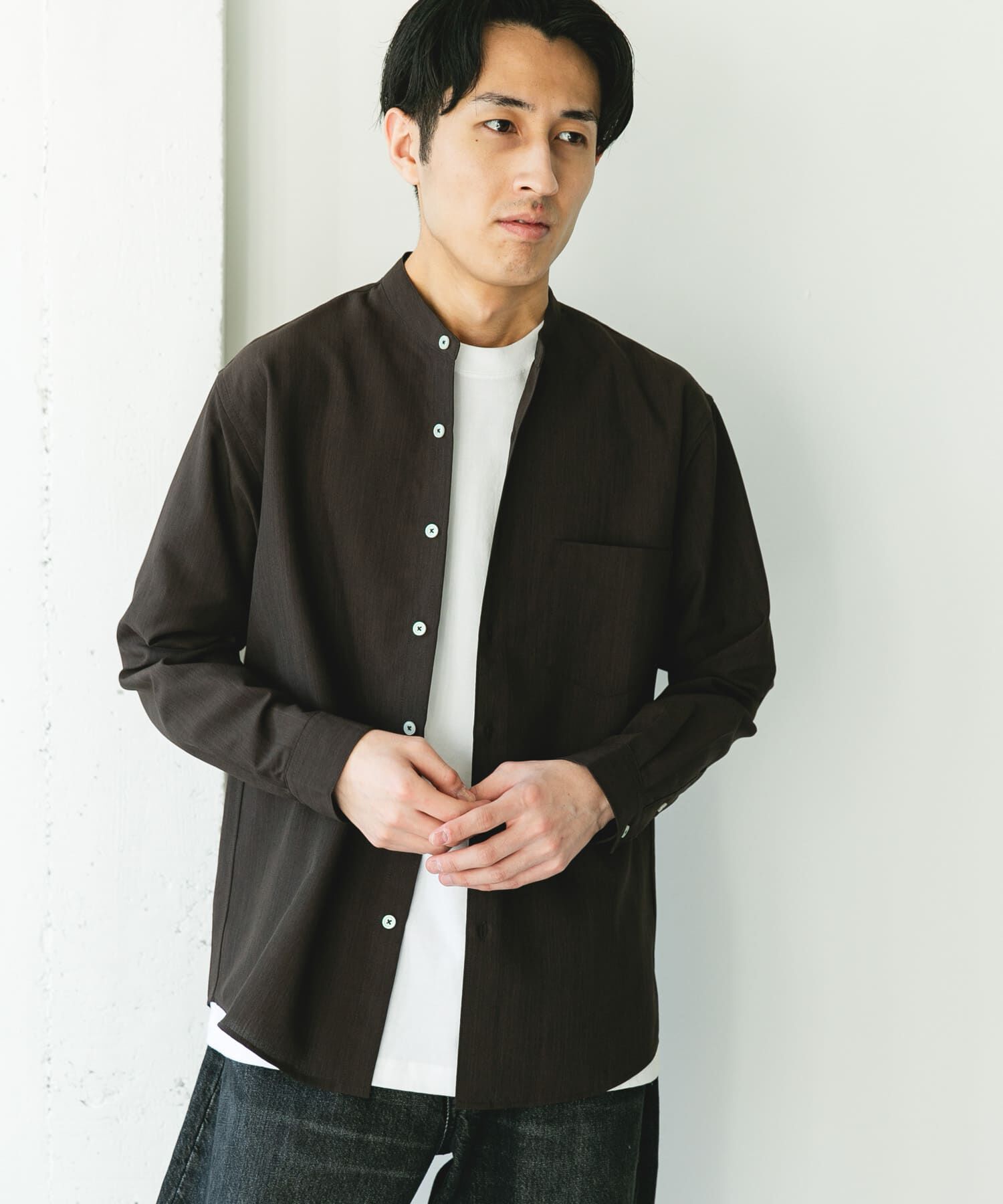 URBAN RESEARCH DOORS「『XLｻｲｽﾞ/WEB限定』『吸水速乾』ｾｵｱﾙﾌｧﾊﾞﾝﾄﾞｶﾗｰﾛﾝｸ 」|シャツ・ブラウス|