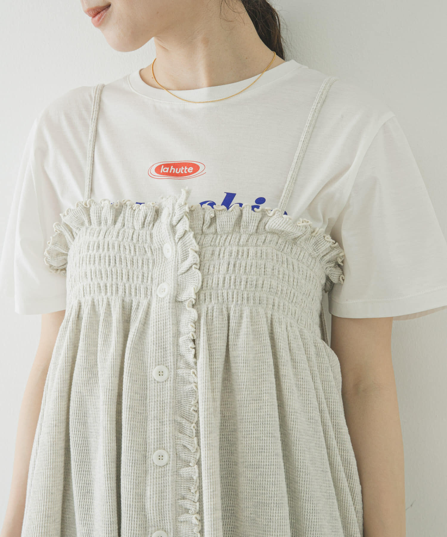 URBAN RESEARCH「crinkle crinkle crinkle　SHIRRING GATHER CAMI」|キャミソール|