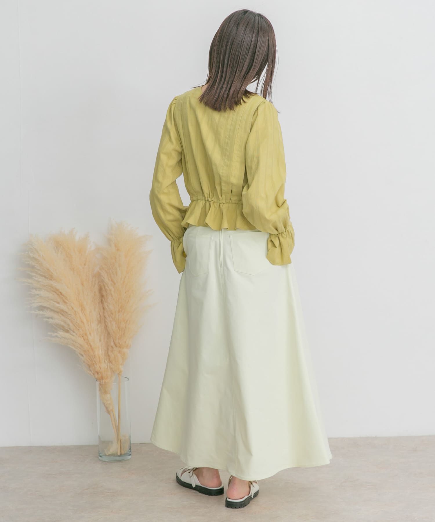  「ツイルフレアロングスカート」|スカート|