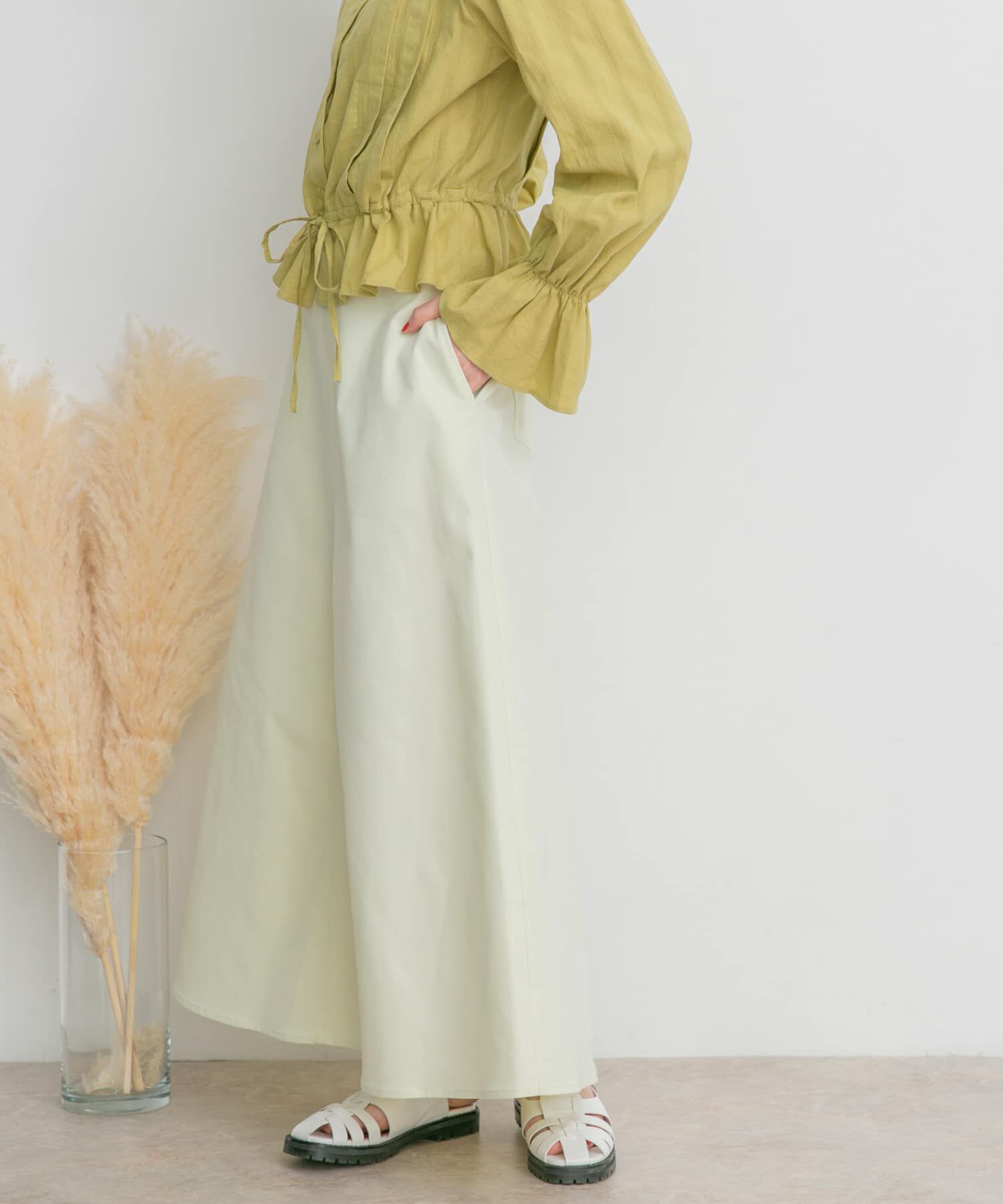  「ツイルフレアロングスカート」|スカート|