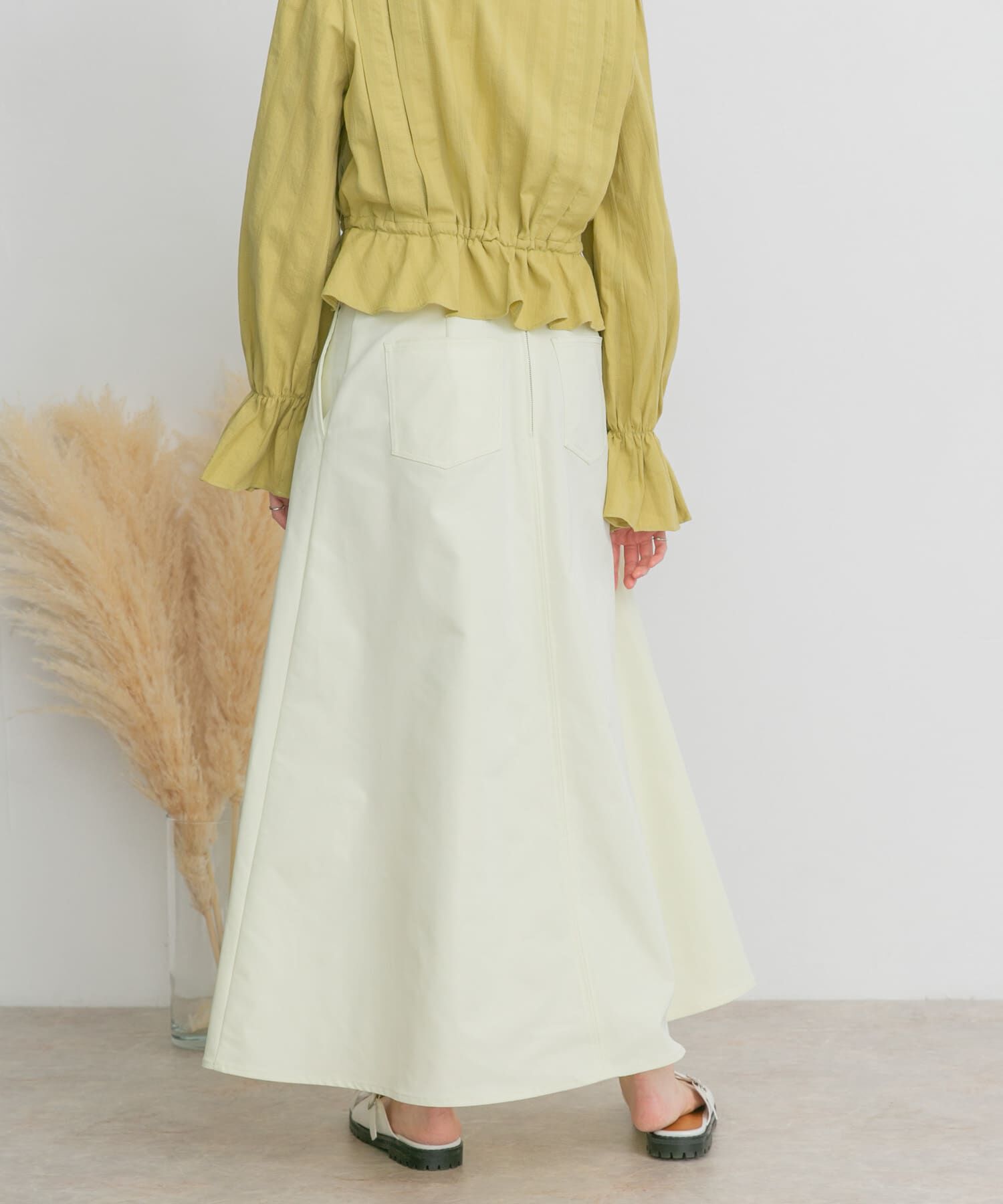  「ツイルフレアロングスカート」|スカート|