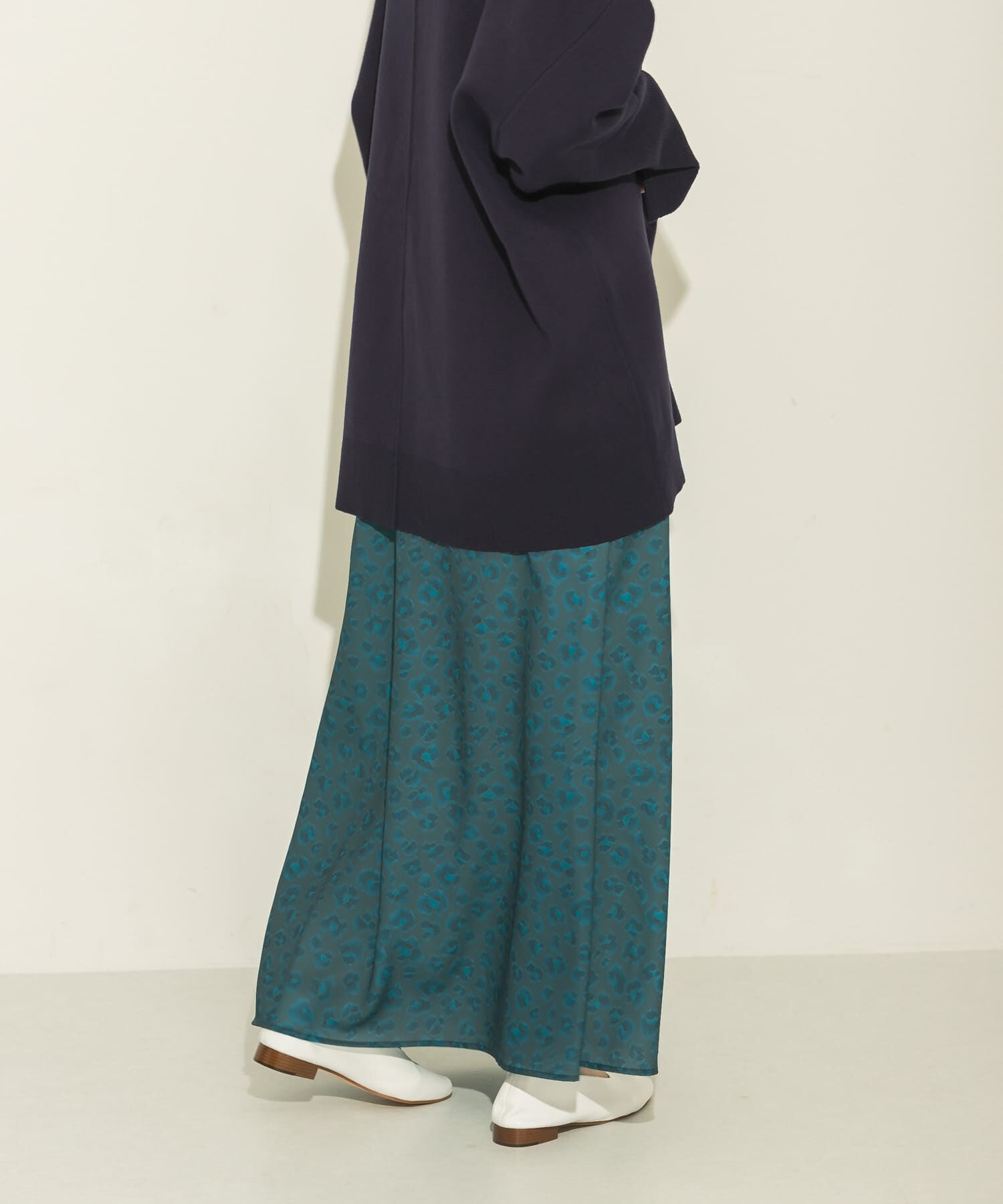  「レオパードプリントロングスカート」|スカート|