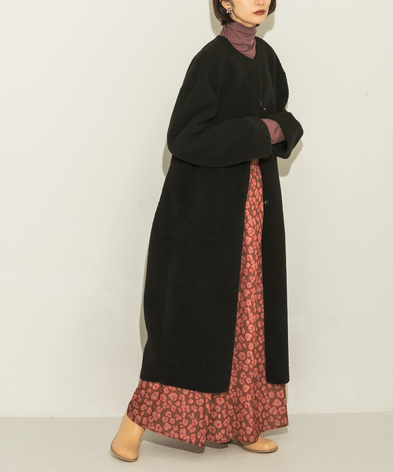  「レオパードプリントロングスカート」|スカート|