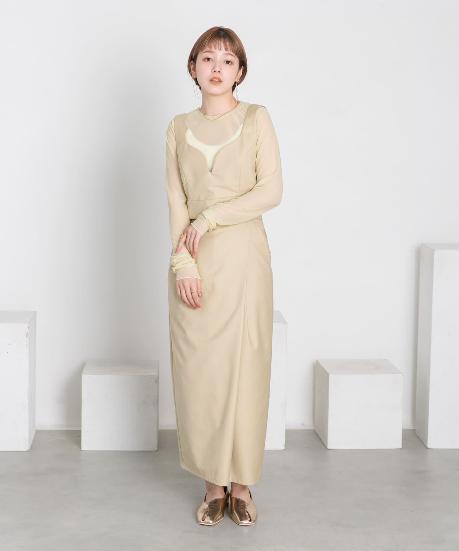  「ビスチェSETワンピース」|ワンピース|