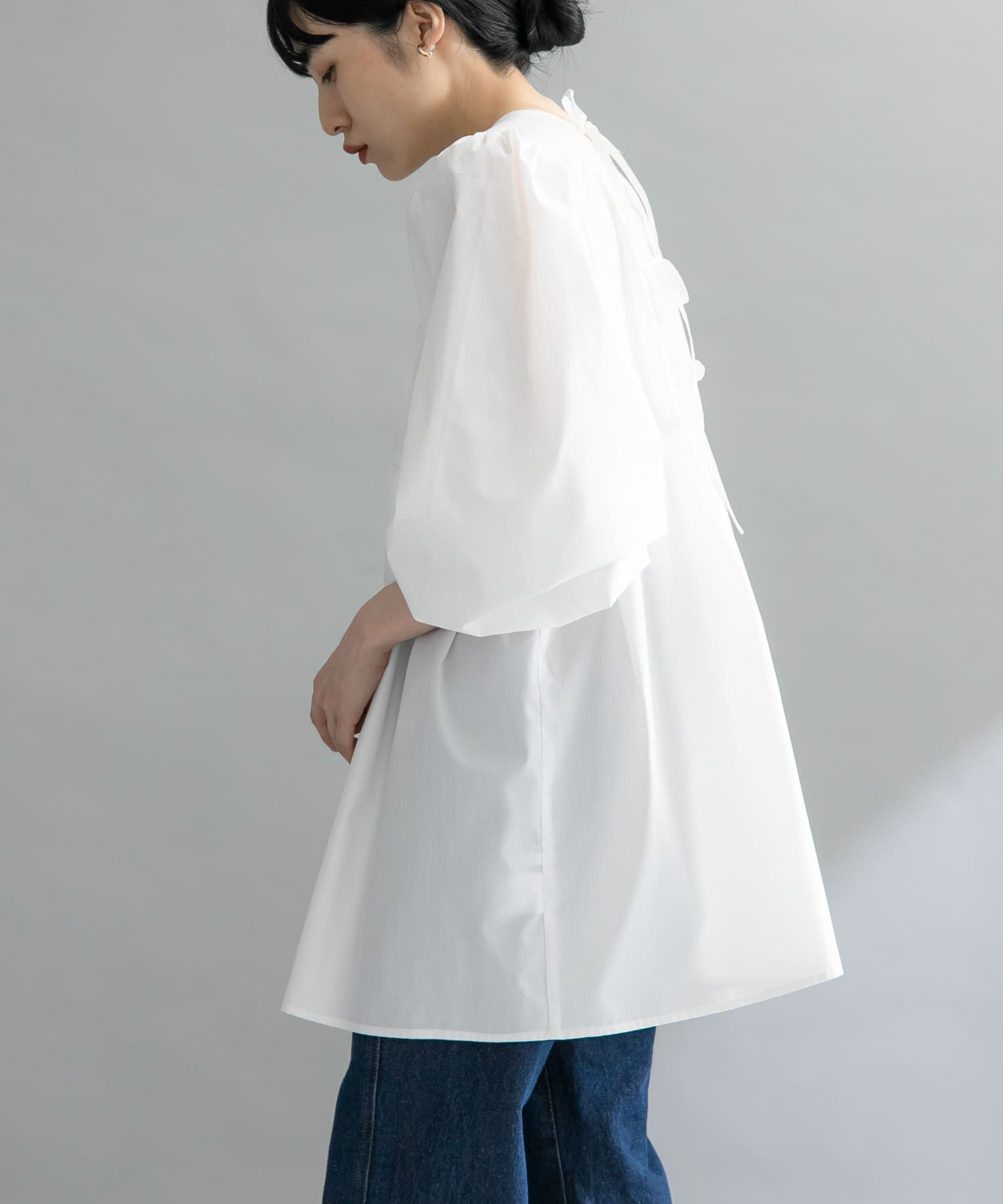  「『WEB限定』BACKリボンチュニック」|チュニック|