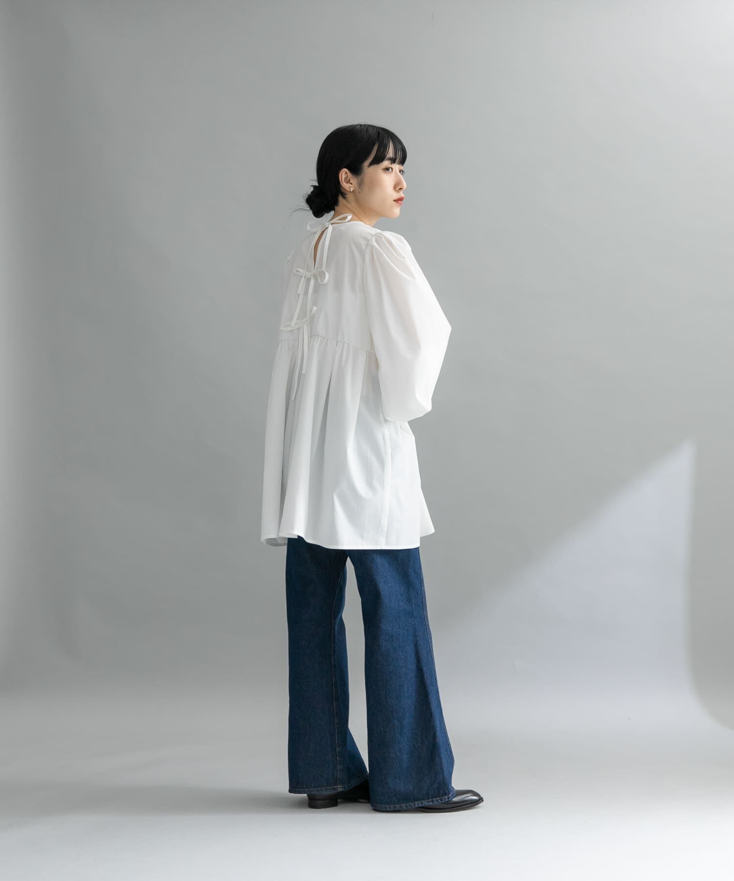  「『WEB限定』BACKリボンチュニック」|チュニック|