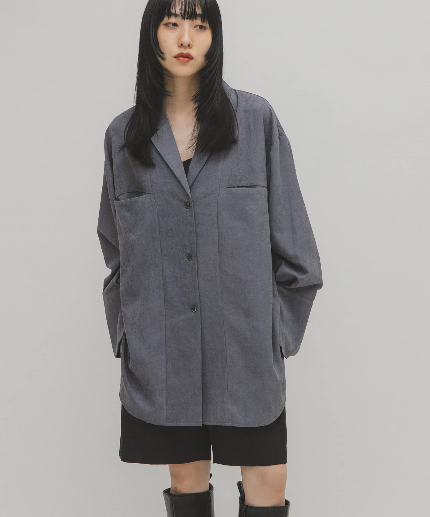  「ピーチスキンBIGシャツ」|シャツ・ブラウス|