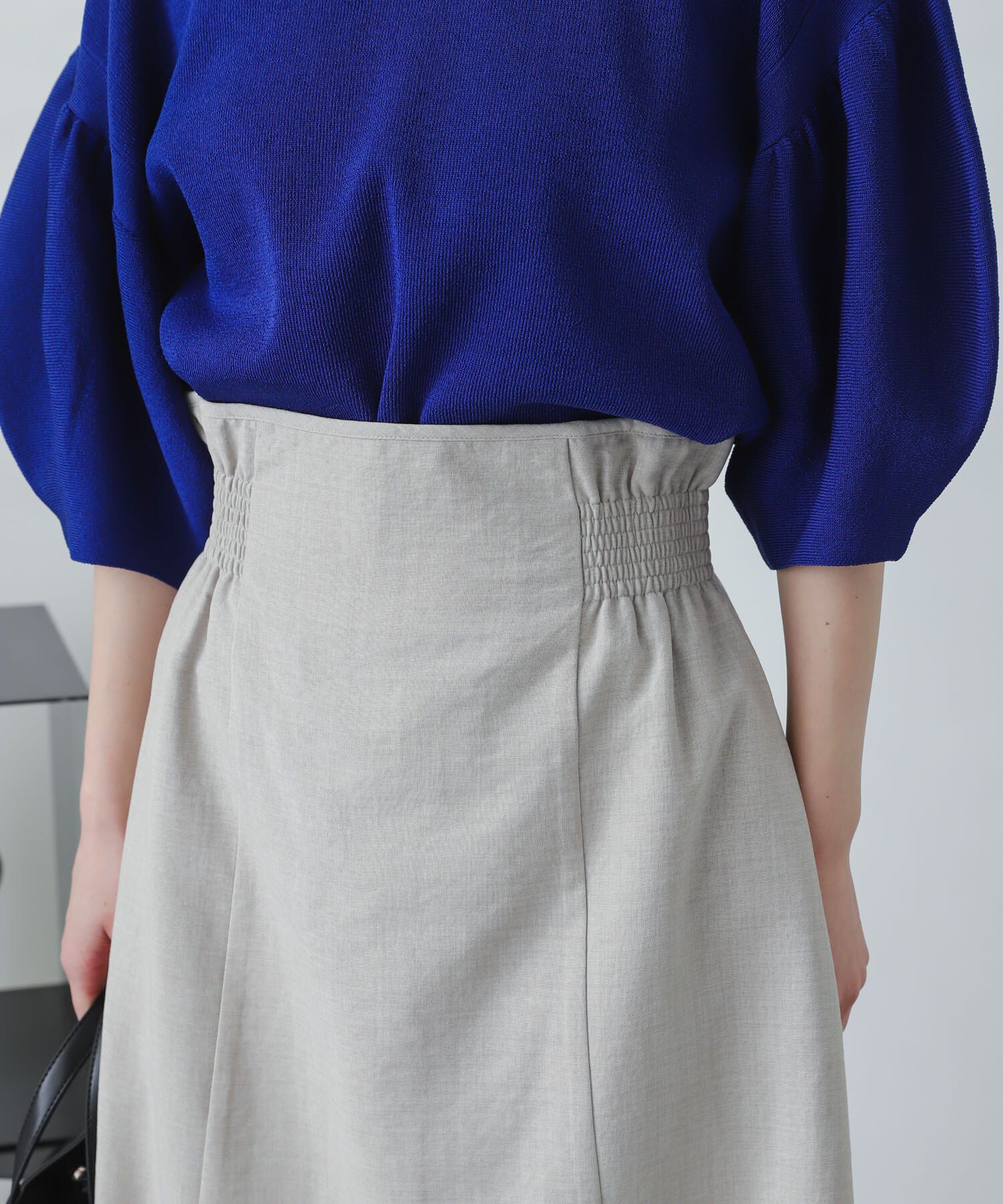 SENSE OF PLACE by URBAN RESEARCH「リネンライクハイウエストフレアスカート」|スカート|