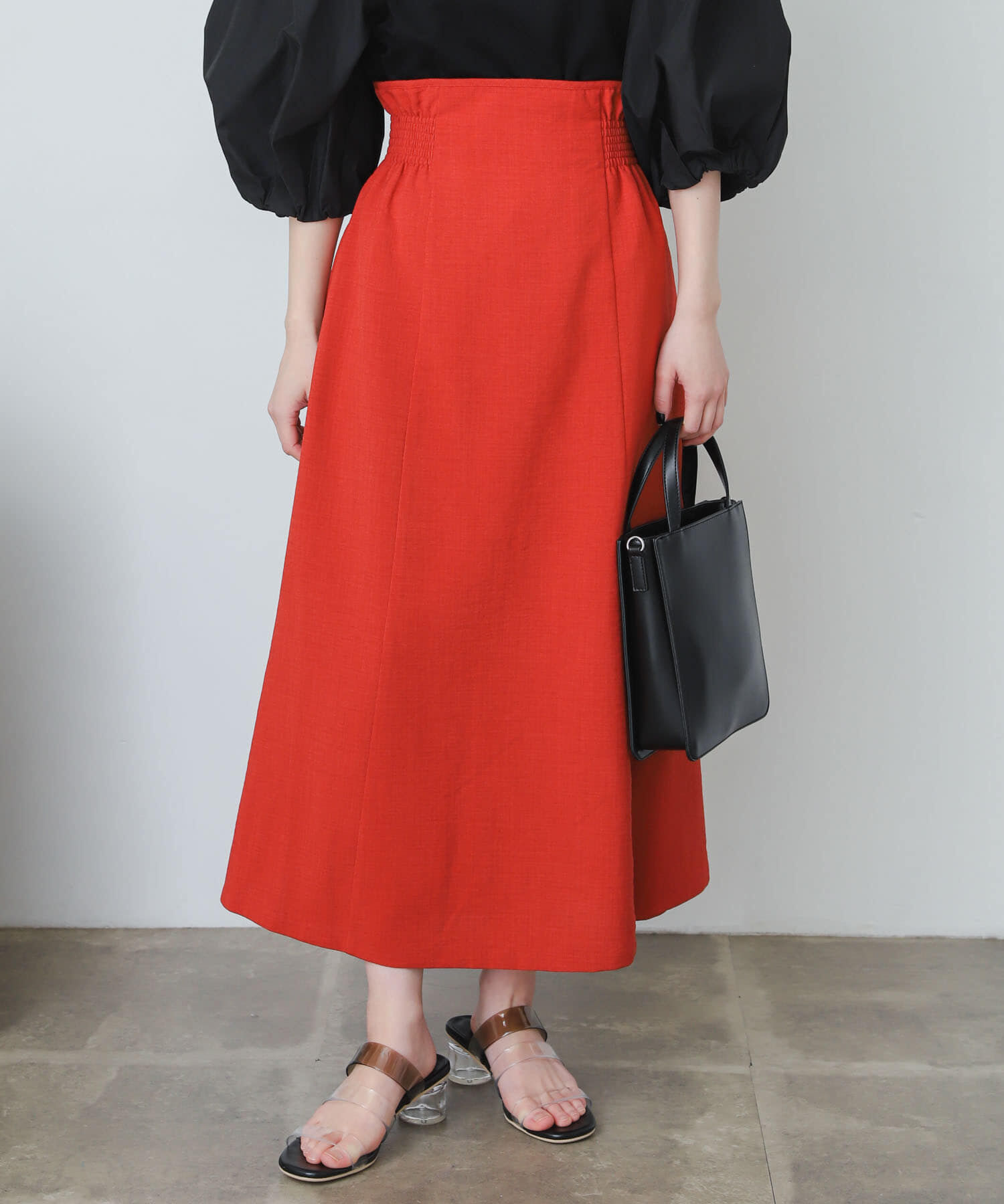SENSE OF PLACE by URBAN RESEARCH「リネンライクハイウエストフレアスカート」|スカート|
