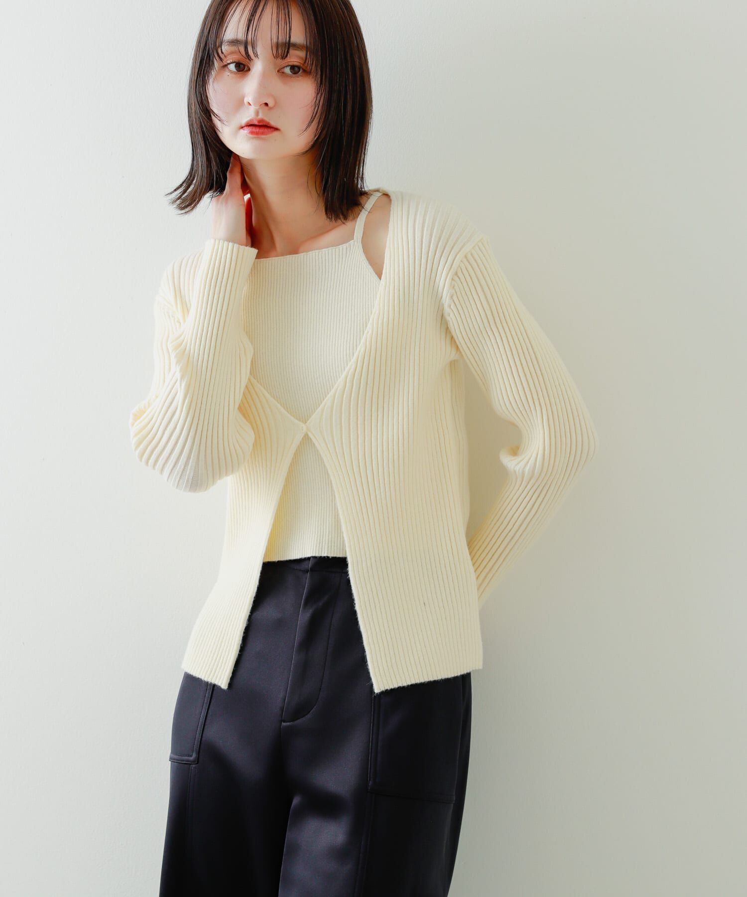 SENSE OF PLACE by URBAN RESEARCH「アンサンブルレイヤードセーター」|ニット・セーター|