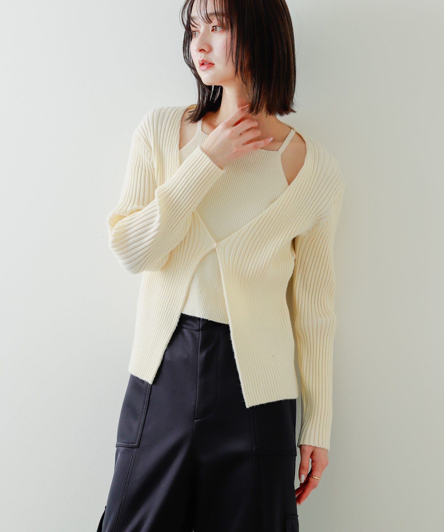 SENSE OF PLACE by URBAN RESEARCH「アンサンブルレイヤードセーター」|ニット・セーター|