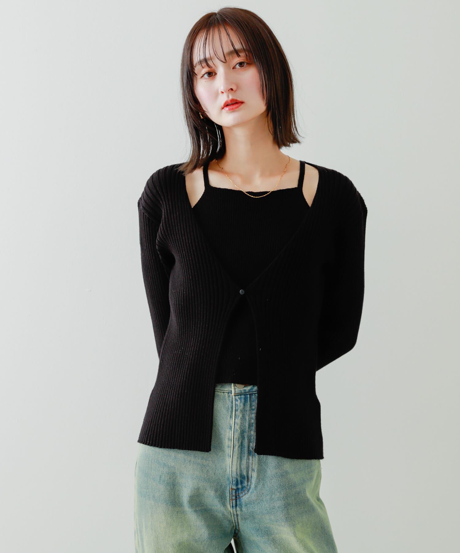 SENSE OF PLACE by URBAN RESEARCH「アンサンブルレイヤードセーター」|ニット・セーター|