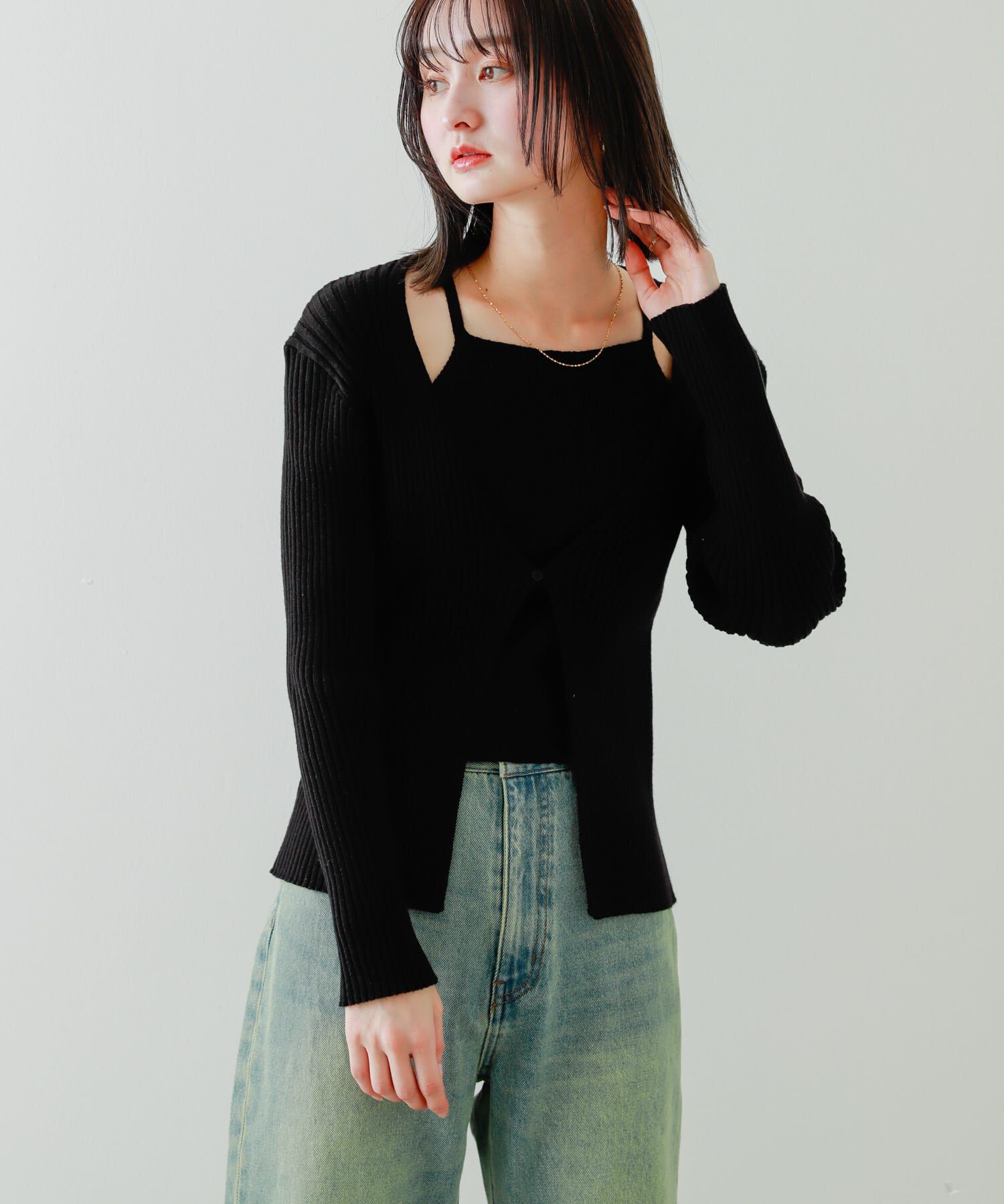 SENSE OF PLACE by URBAN RESEARCH「アンサンブルレイヤードセーター」|ニット・セーター|