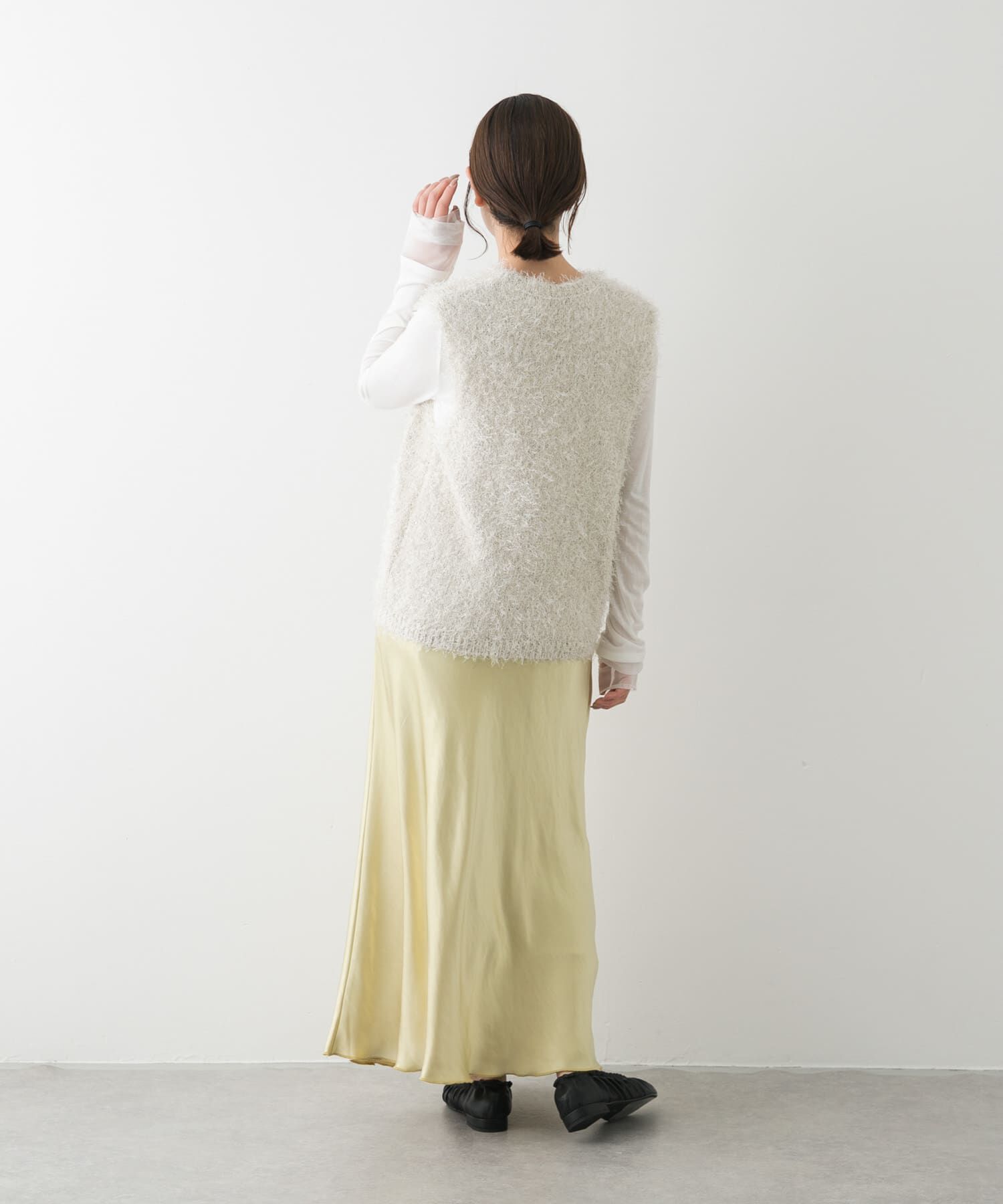 SENSE OF PLACE by URBAN RESEARCH「『洗濯可』スパンコールラメフェザーニット」|ニット・セーター|