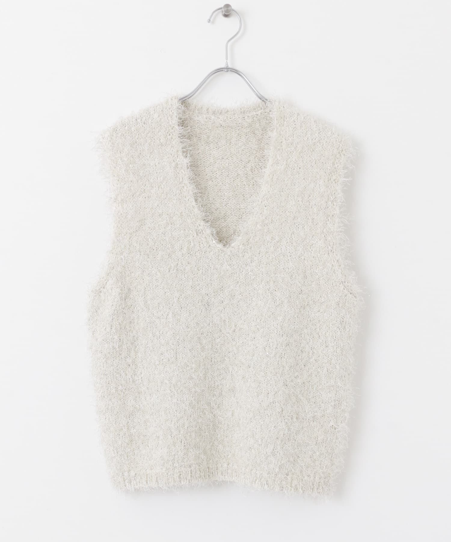 SENSE OF PLACE by URBAN RESEARCH「『洗濯可』スパンコールラメフェザーニット」|ニット・セーター|