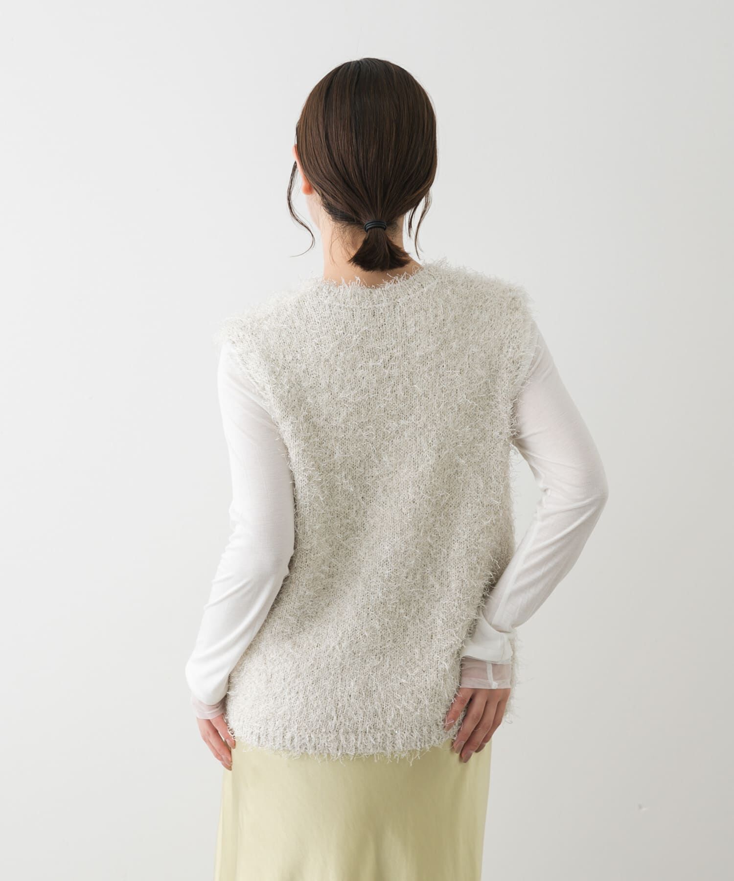 SENSE OF PLACE by URBAN RESEARCH「『洗濯可』スパンコールラメフェザーニット」|ニット・セーター|