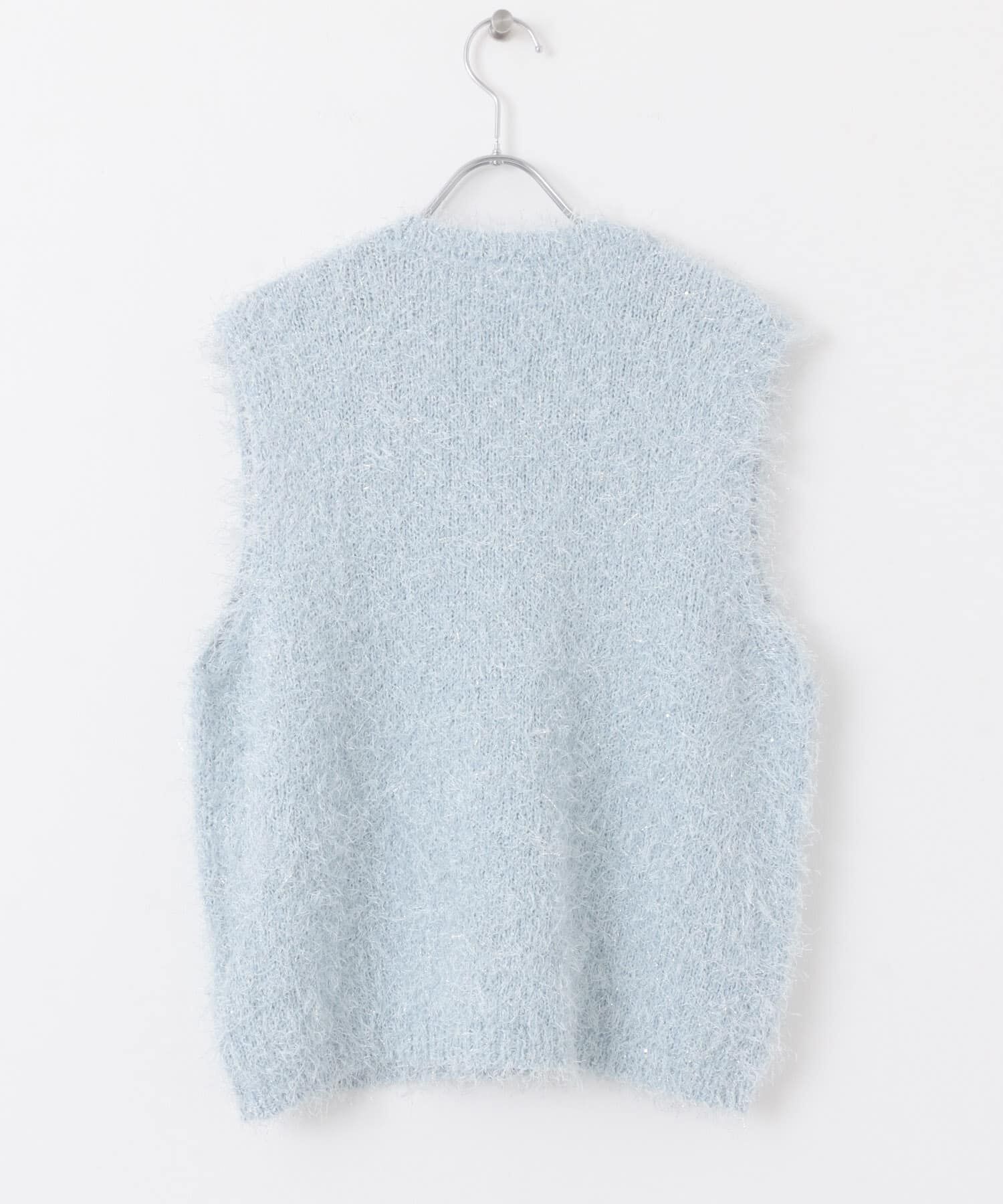 SENSE OF PLACE by URBAN RESEARCH「『洗濯可』スパンコールラメフェザーニット」|ニット・セーター|