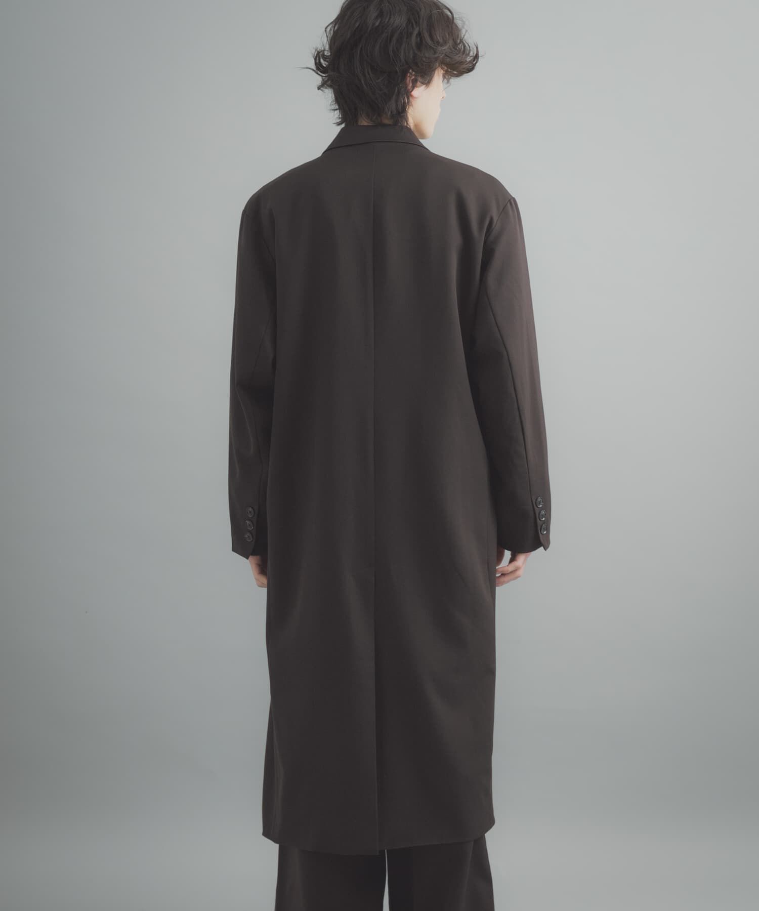 SENSE OF PLACE by URBAN RESEARCH「ダブルブレストロングコート」|ノーカラーコート|