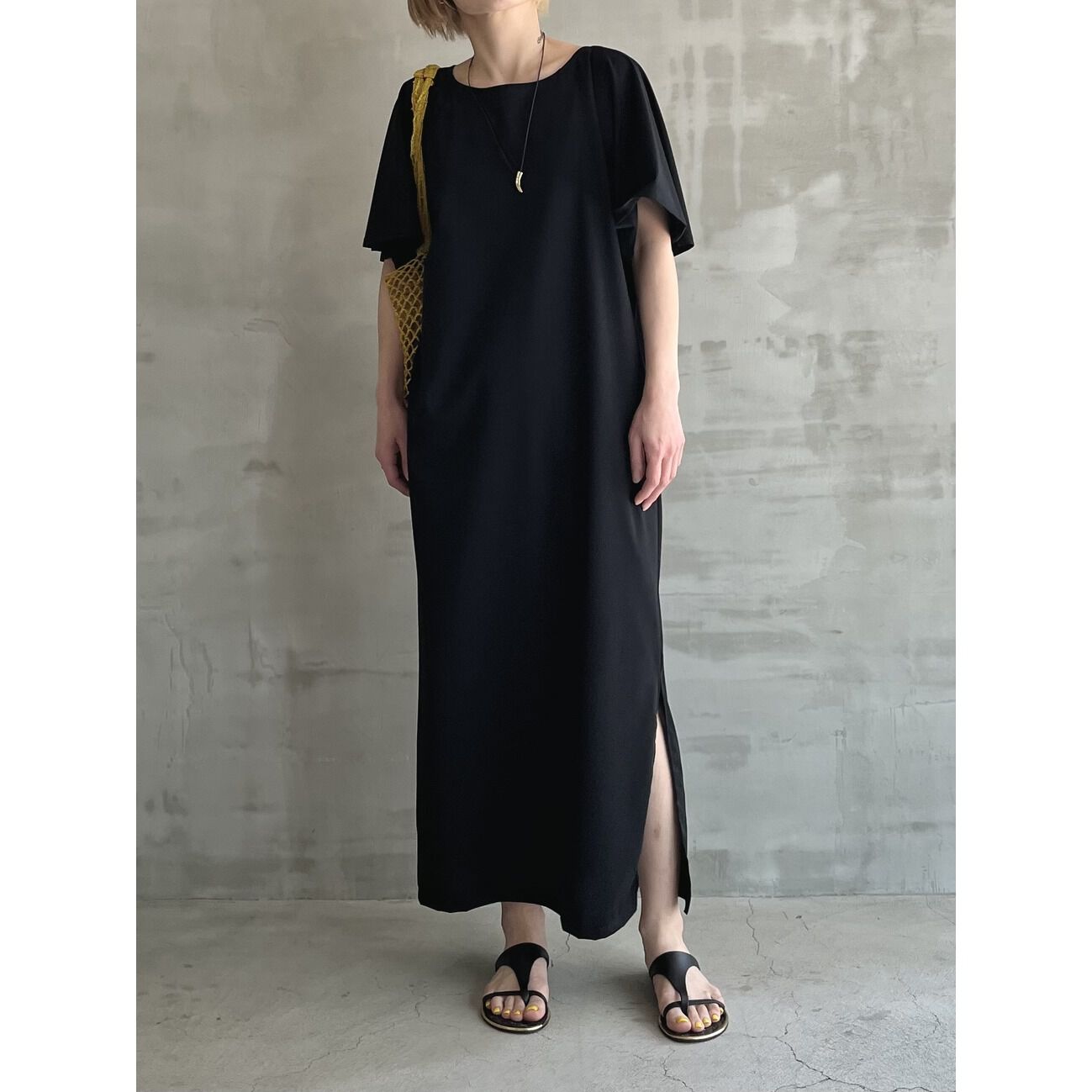 HELIOPOLE「HELIOPOLE HIGH GAUGE CO/Pe 2WAY DRESS」|ワンピース|