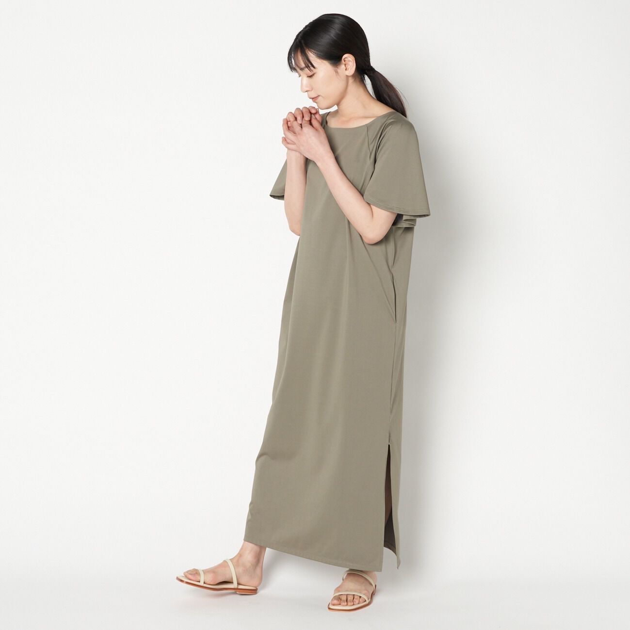 HELIOPOLE「HELIOPOLE HIGH GAUGE CO/Pe 2WAY DRESS」|ワンピース|