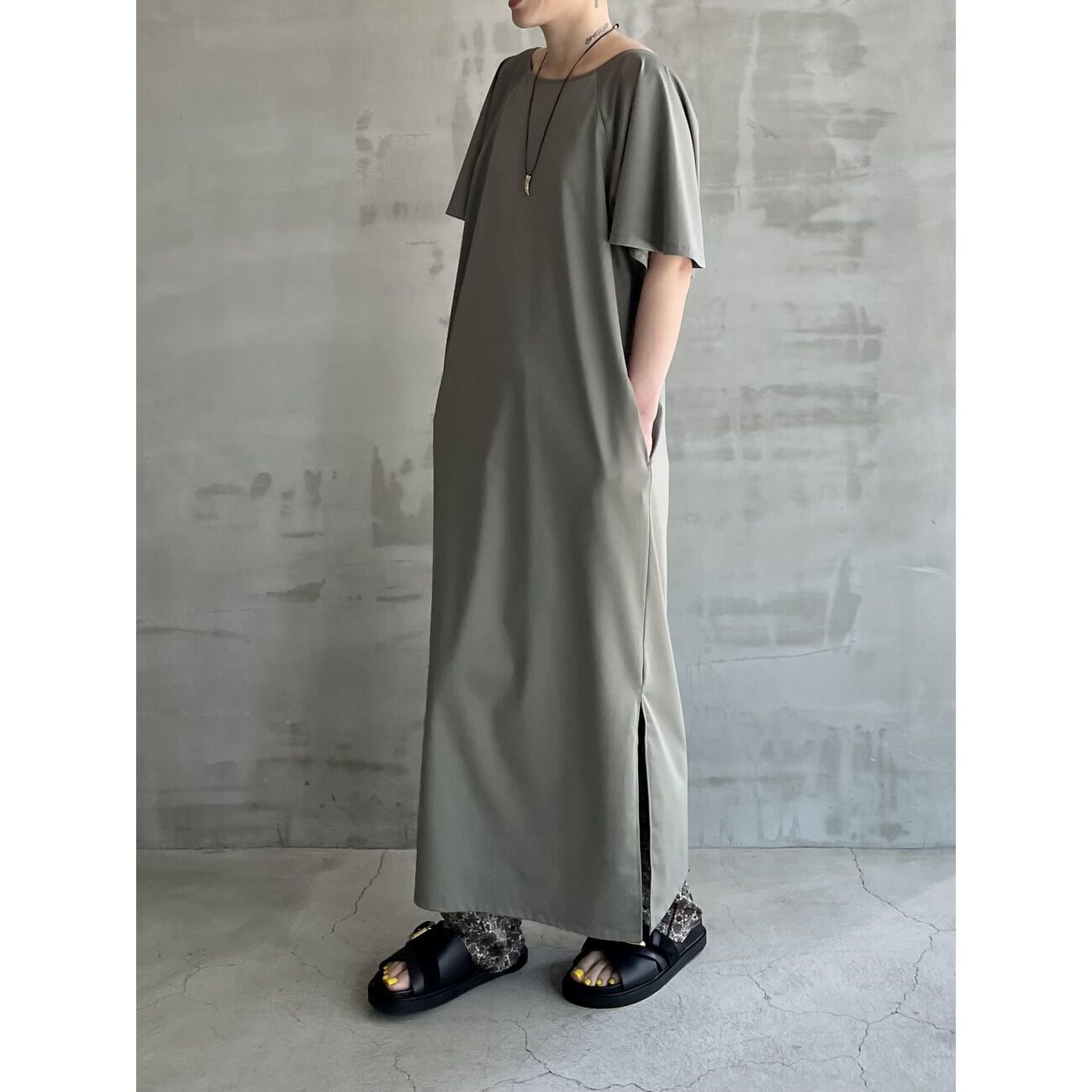 HELIOPOLE「HELIOPOLE HIGH GAUGE CO/Pe 2WAY DRESS」|ワンピース|