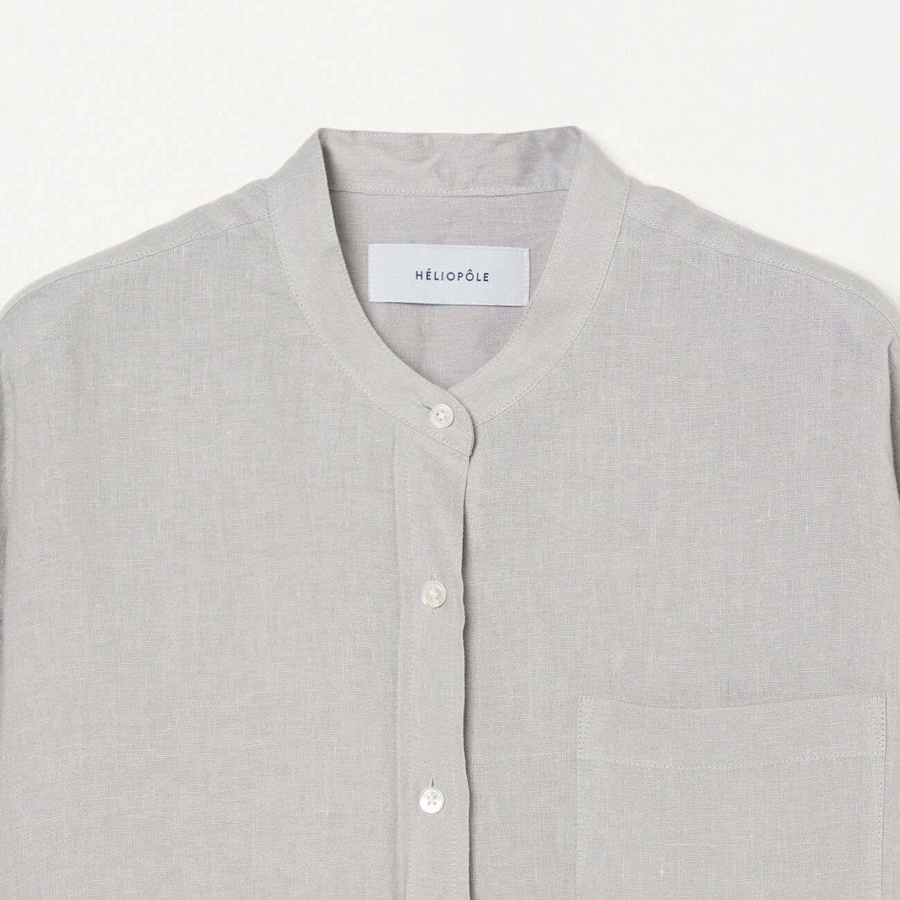 HELIOPOLE「HELIOPOLE BAND COLOR LINEN SHIRT」|シャツ・ブラウス|