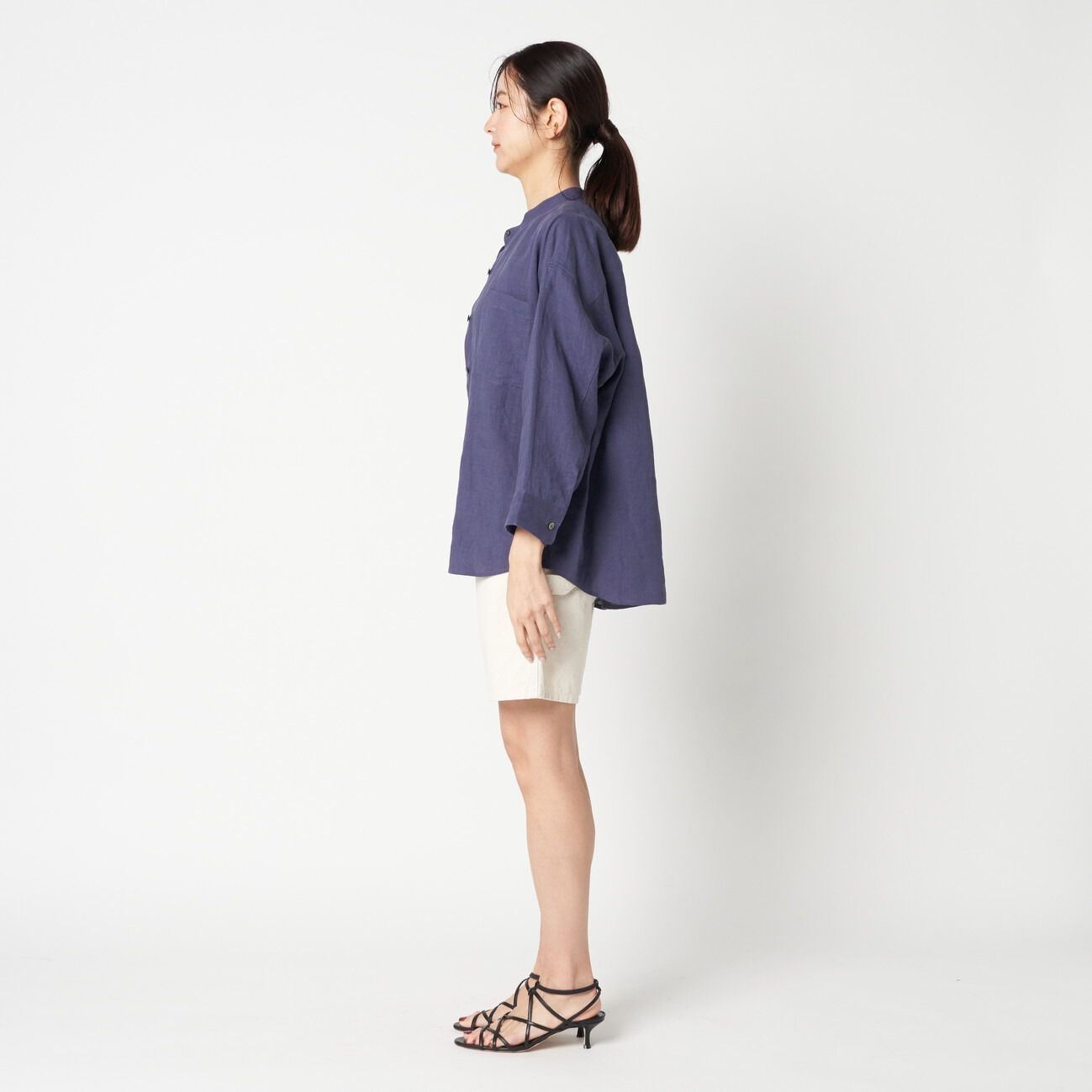 HELIOPOLE「HELIOPOLE BAND COLOR LINEN SHIRT」|シャツ・ブラウス|