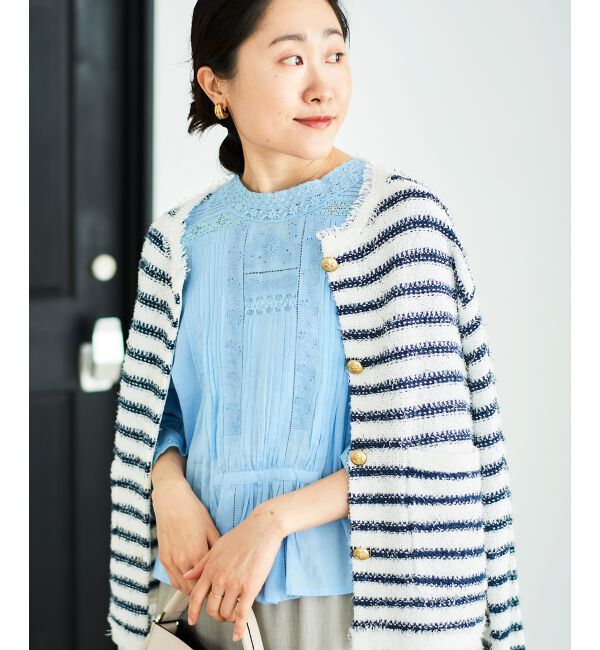  「《手洗い可能》Fanakaリバーレースブラウス」|シャツ・ブラウス|