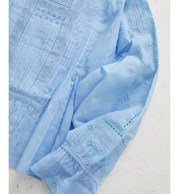  「《手洗い可能》Fanakaリバーレースブラウス」|シャツ・ブラウス|