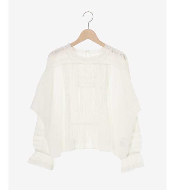  「《手洗い可能》Fanakaリバーレースブラウス」|シャツ・ブラウス|