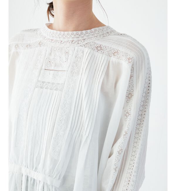  「《手洗い可能》Fanakaリバーレースブラウス」|シャツ・ブラウス|