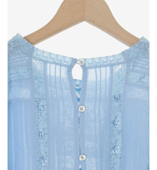  「《手洗い可能》Fanakaリバーレースブラウス」|シャツ・ブラウス|