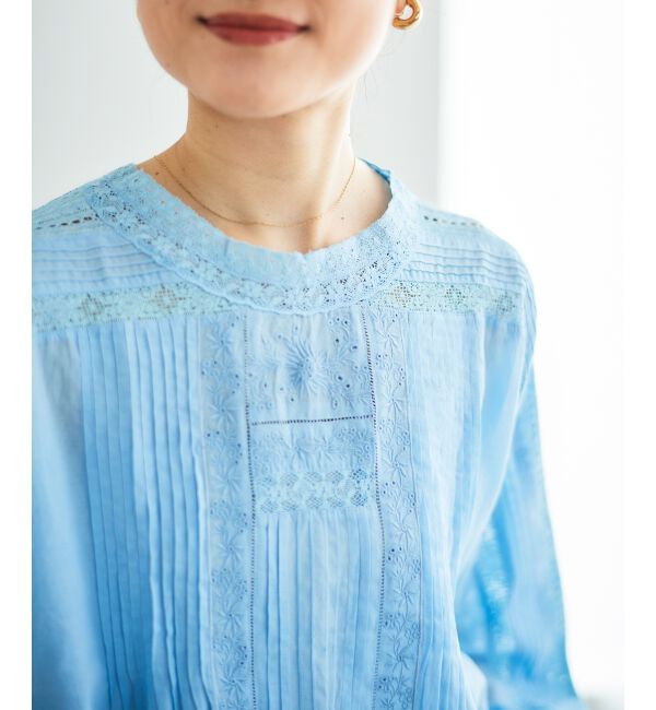  「《手洗い可能》Fanakaリバーレースブラウス」|シャツ・ブラウス|