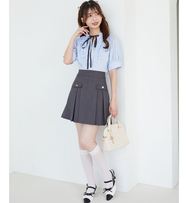  「リボンフリルブラウス」|シャツ・ブラウス|