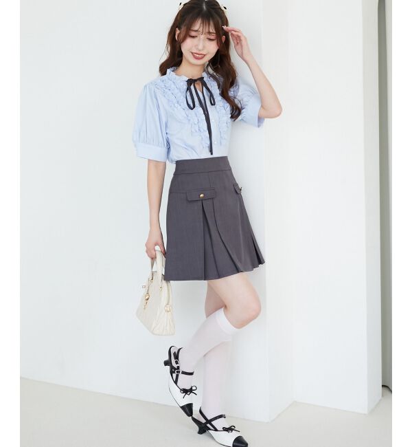  「リボンフリルブラウス」|シャツ・ブラウス|