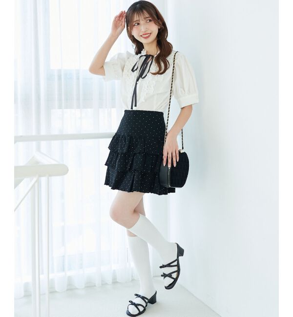  「リボンフリルブラウス」|シャツ・ブラウス|