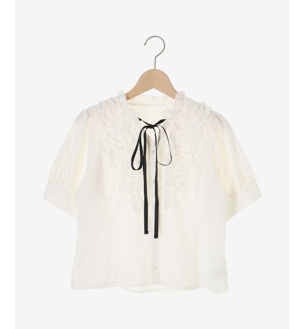  「リボンフリルブラウス」|シャツ・ブラウス|
