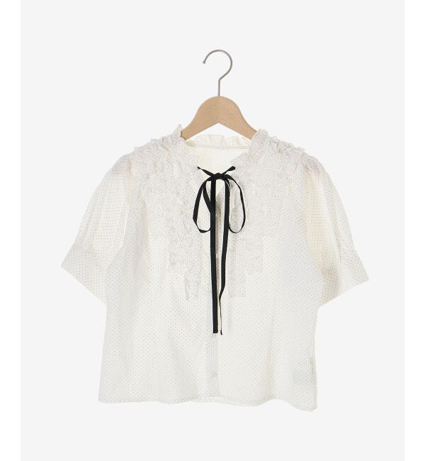  「リボンフリルブラウス」|シャツ・ブラウス|