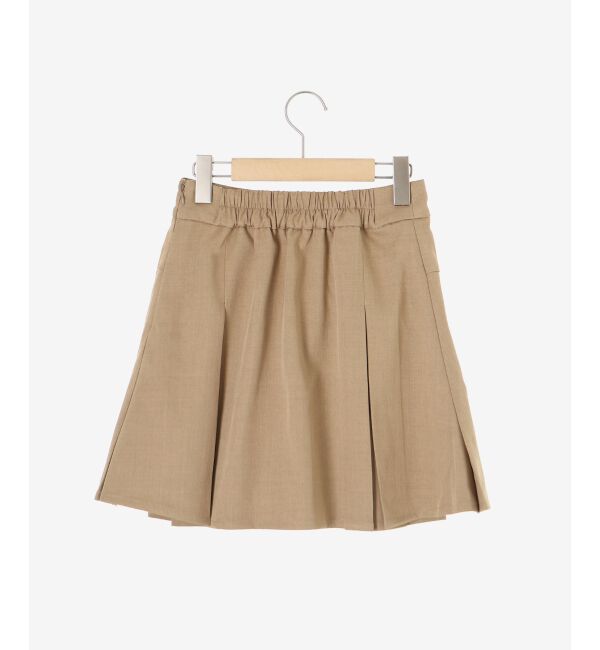  「ゴールドボタンプリーツミニスカパン」|スカート|