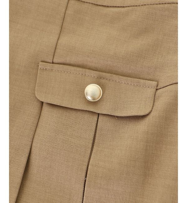  「ゴールドボタンプリーツミニスカパン」|スカート|