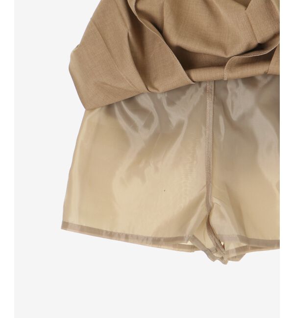  「ゴールドボタンプリーツミニスカパン」|スカート|