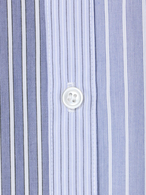 AMERICAN HOLIC「パッチワークストライプWポケットシャツワンピース」|ワンピース|