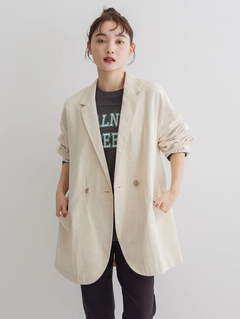  「Wボタンドロップショルダーテーラードジャケット2」|スーツ|