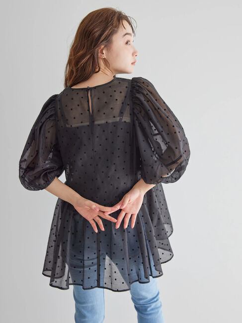 AMERICAN HOLIC「フロッキードットティアードチュニック」|チュニック|