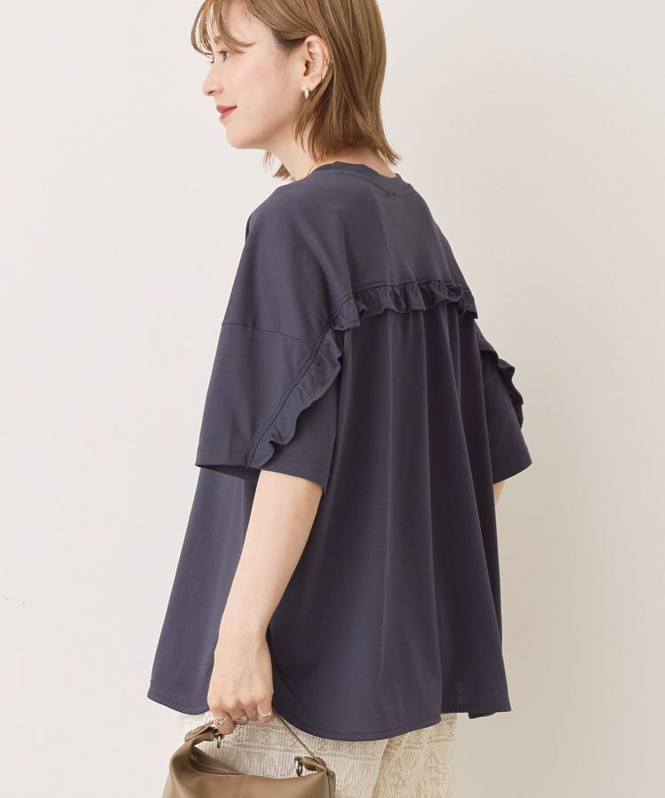 AMERICAN HOLIC「バックフリルラウンドカットプルオーバー」|Tシャツ・カットソー|