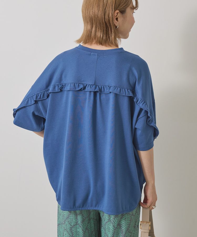 AMERICAN HOLIC「バックフリルラウンドカットプルオーバー」|Tシャツ・カットソー|