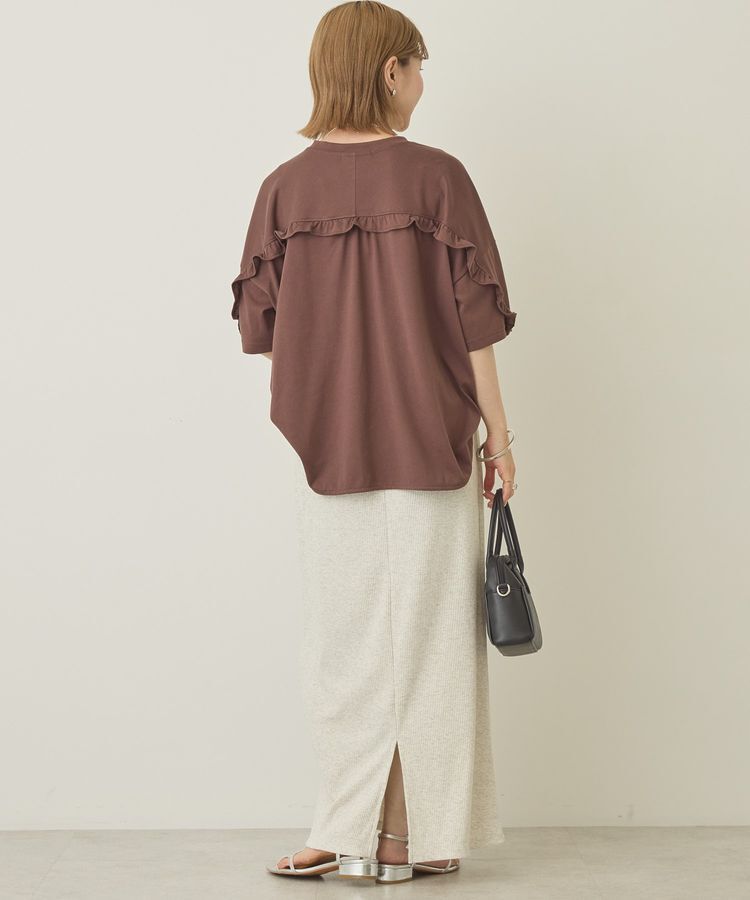 AMERICAN HOLIC「バックフリルラウンドカットプルオーバー」|Tシャツ・カットソー|