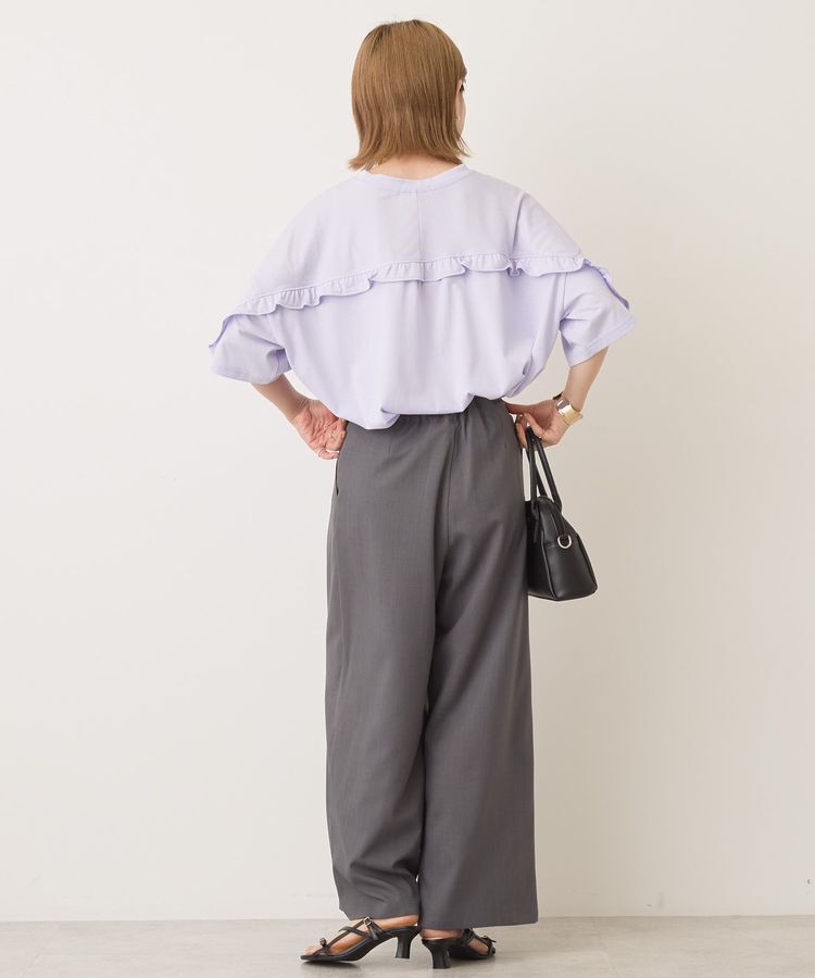 AMERICAN HOLIC「バックフリルラウンドカットプルオーバー」|Tシャツ・カットソー|