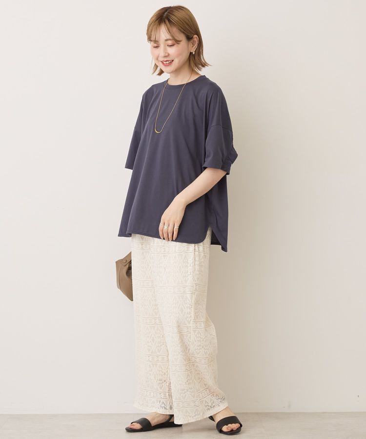 AMERICAN HOLIC「バックフリルラウンドカットプルオーバー」|Tシャツ・カットソー|